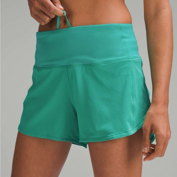 Lululemon Speed Up High-Rise Lined Short 4" - Kelly Green SZ 4 - Picture 1 of 8